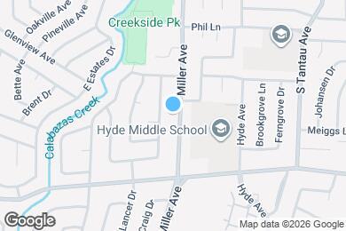 Map image of the property - 877 Miller Ave