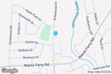 Map image of the property - 760 N Burbank Dr