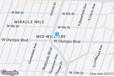 Map image of the property - 947 S Sycamore Ave