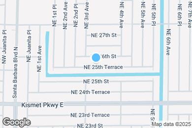 Map image of the property - 315 NE 25th Terrace