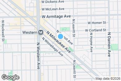 Map image of the property - 1851 N Milwaukee Ave