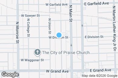 Map image of the property - 1595 N Church St