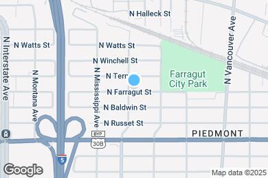 Map image of the property - 735 N Farragut St