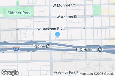 Map image of the property - 1134 W Van Buren St