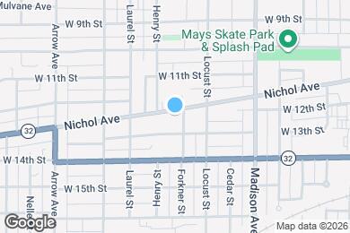 Map image of the property - 1307 Nichol Ave