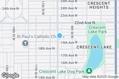 Map image of the property - Crescent Lake Apartments