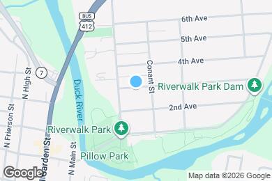Map image of the property - 106 3rd Ave