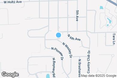 Map image of the property - 461 N Wesley Dr