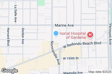 Map image of the property - 15220 S Normandie Ave