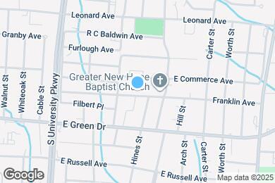Map image of the property - 1313 Franklin Ave