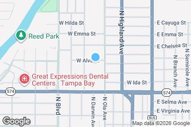 Map image of the property - 406 W Alva St