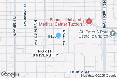 Map image of the property - 1422 E Lee St
