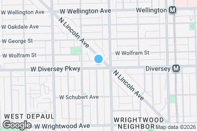 Map image of the property - 1222 W Diversey Pkwy