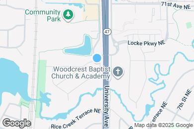 Map image of the property - 6890 University Ave NE