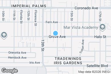 Map image of the property - 1382 Grove Ave