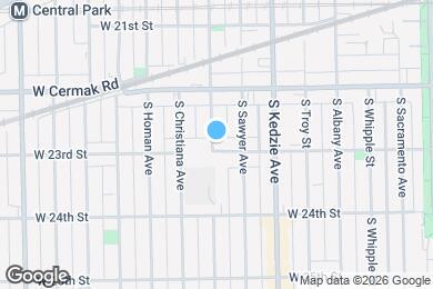 Map image of the property - 3258 W 23rd St