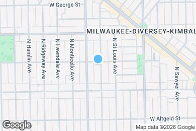Map image of the property - 2656 N Drake Ave