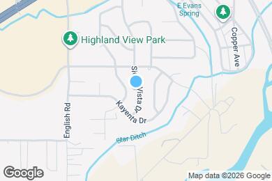 Map image of the property - 3513 Sierra Vista Dr