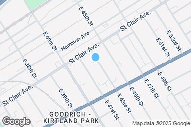 Map image of the property - 1382 E 43rd St