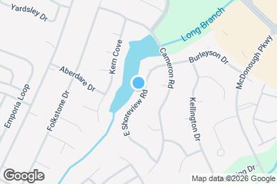 Map image of the property - 1116 E Shoreview Rd