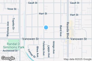Map image of the property - 6842 Yolanda Ave