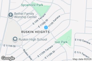 Map image of the property - 7605 E 111th Terrace
