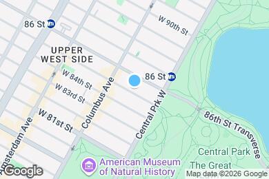 Map image of the property - 43 W 85th St