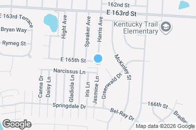 Map image of the property - 7719 E 165th St