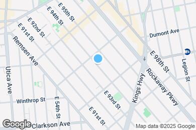 Map image of the property - 203 E 94th St