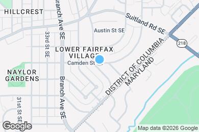 Map image of the property - 3601 Camden St SE