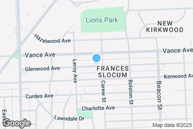 Map image of the property - 2321 Glenwood Ave