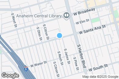 Map image of the property - 612 W Santa Ana St