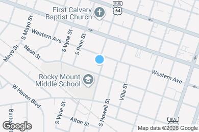 Map image of the property - 216 S Tillery St