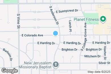 Map image of the property - 615 E Colorado Ave