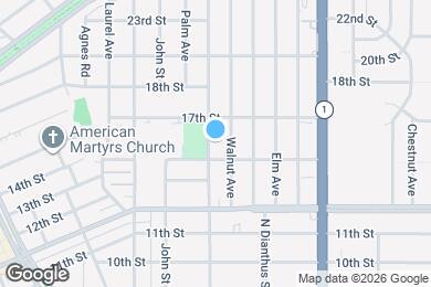 Map image of the property - 1416 N Poinsettia Ave