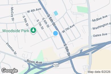 Map image of the property - 605 W 7th Ave