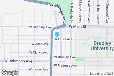 Map image of the property - 1809 W Laura Ave