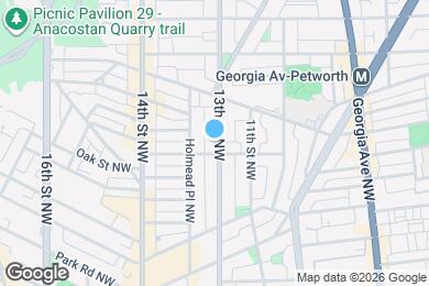Map image of the property - 3620 13th St NW