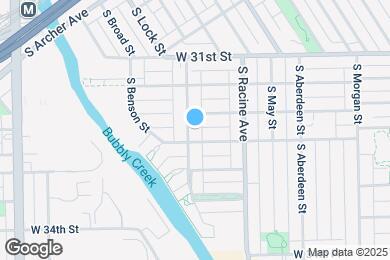 Map image of the property - 3215 S Throop St