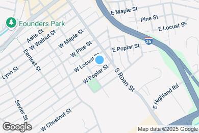 Map image of the property - 110 W Poplar St