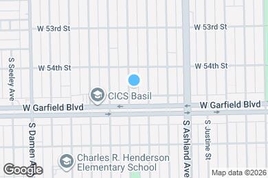 Map image of the property - 5435 S Hermitage Ave