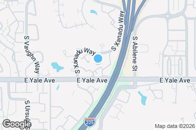 Map image of the property - 13617 E Yale Ave