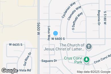 Map image of the property - 5496 W 6600 S