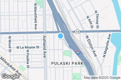 Map image of the property - 1532 N Greenview Ave