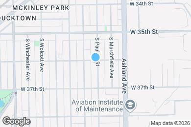 Map image of the property - 3606 S Paulina St