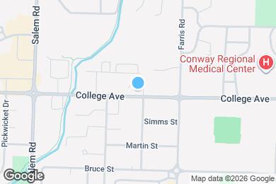 Map image of the property - Urban Loft Co. Conway- Utilities Included
