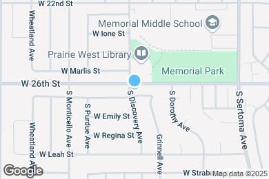 Map image of the property - 1800 S Discovery Ave