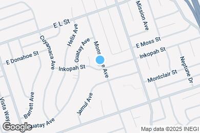 Map image of the property - 998 Monserate Ave