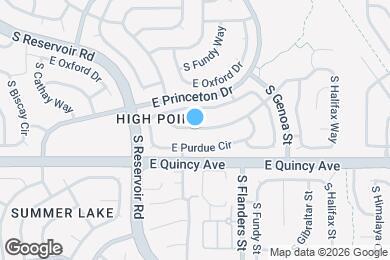 Map image of the property - 19494 E Purdue Pl
