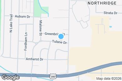 Map image of the property - 1212 Tulane Dr